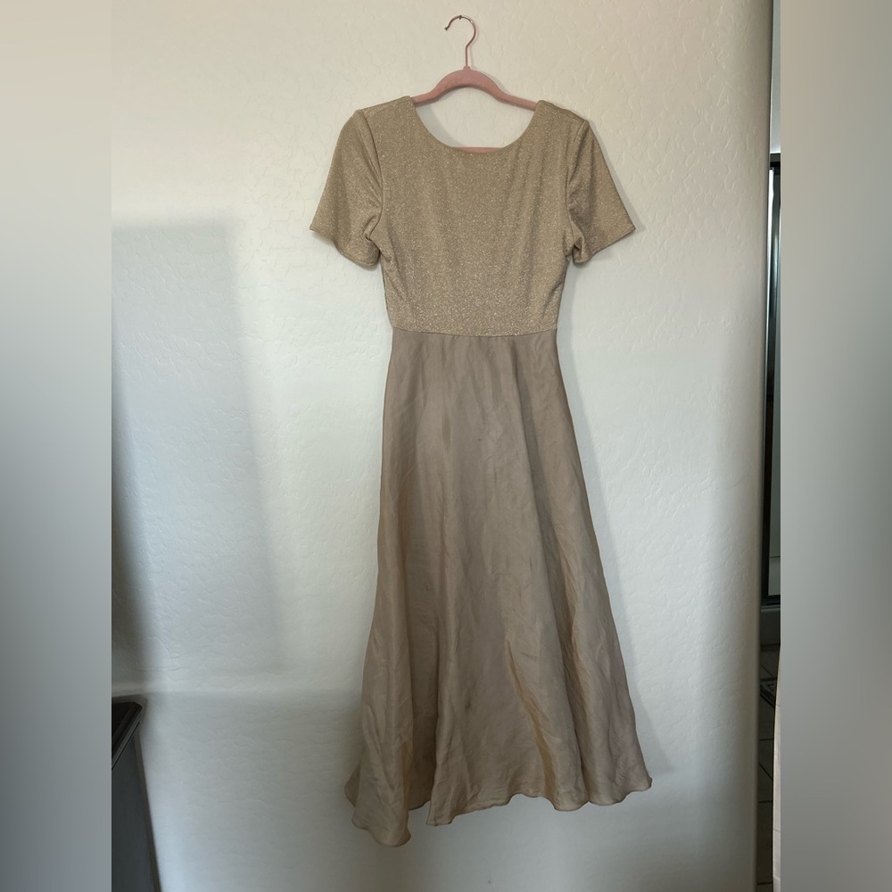 Elegant Beige Evening Dress